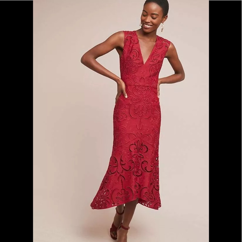 Monique Lhuillier x Anthropologie Fransisca dress